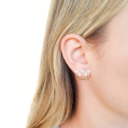 Glow stars stud earring