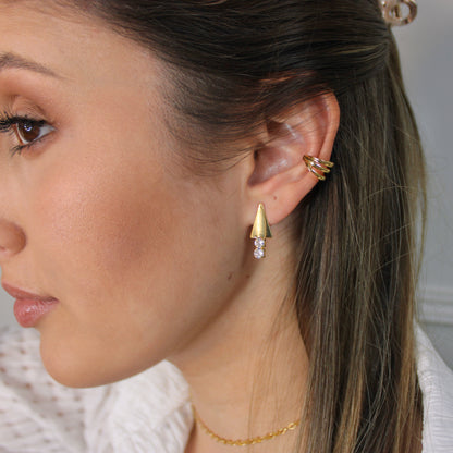 Triple filet ear cuff