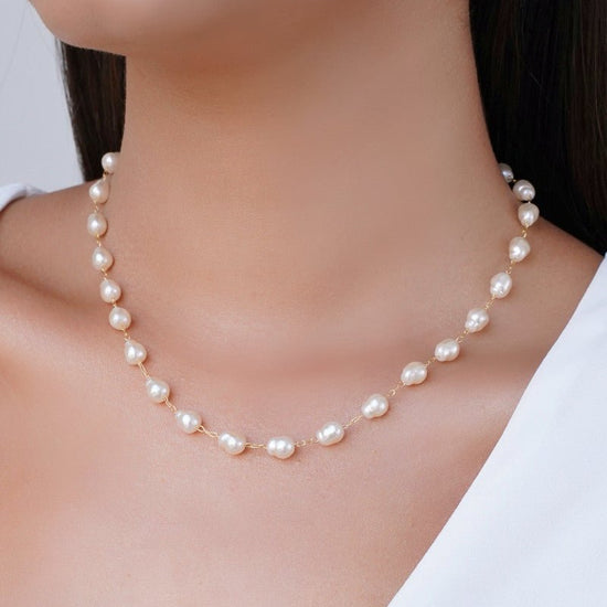 Baroque pearl choker - Lua and Mar