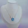 Blue Drop Pendant Necklace - Lua and Mar