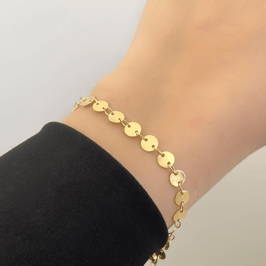 Coin plaque bracelet - Lua and Mar