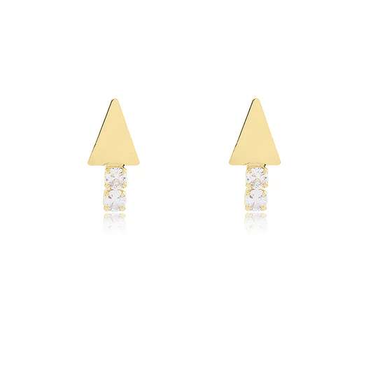 The dainty △ crystal earring