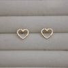 Heart Crystal Stud Earring - Lua and Mar