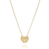 Pavé Crystal Heart Pendant Necklace - Lua and Mar