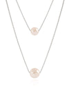 Pearl duo necklace pendant - Lua and Mar