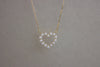 Pearl Heart Pendant Necklace - Lua and Mar