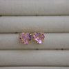 Pink Crystal Heart 8mm Stud Earring - Lua and Mar