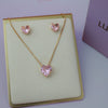 Pink Crystal Heart Set - Lua and Mar