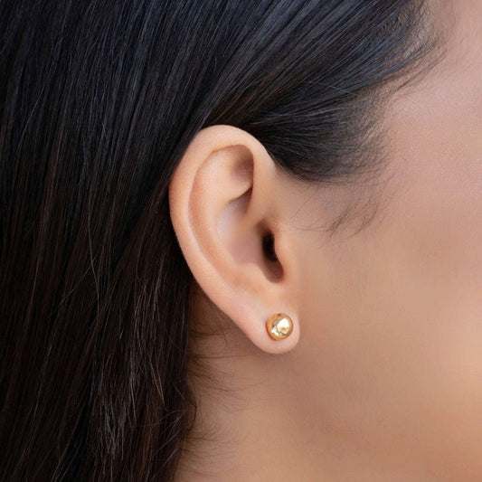 Smooth sphere stud earring - Lua and Mar